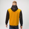 BLack and yellow polyester hoodies wholesale