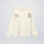 Beige embroidered hoodies wholesale