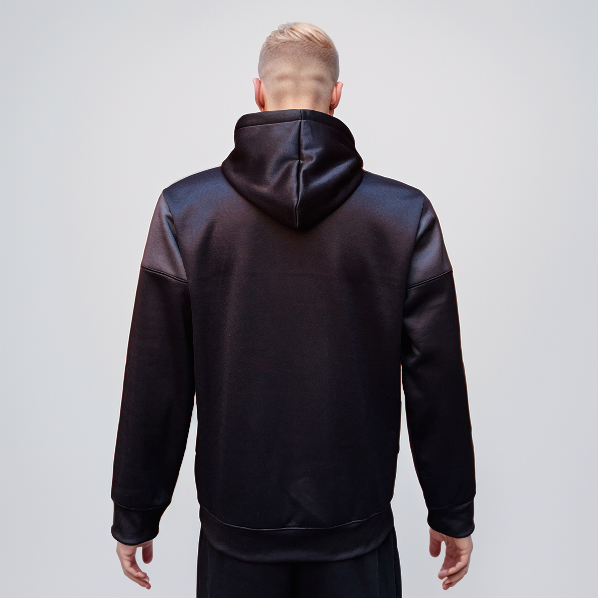 Black / Grey Wholesale Polyester Hoodie