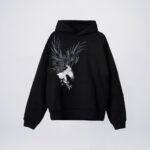 Black embroidered hoodies wholesale