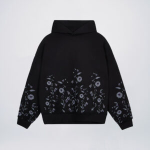 Black embroidered hoodies wholesale
