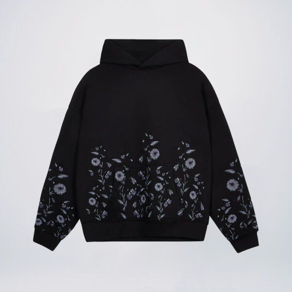Black embroidered hoodies wholesale
