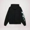 Black wholesale custom embroidered hoodies