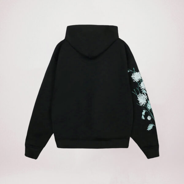 Black wholesale custom embroidered hoodies