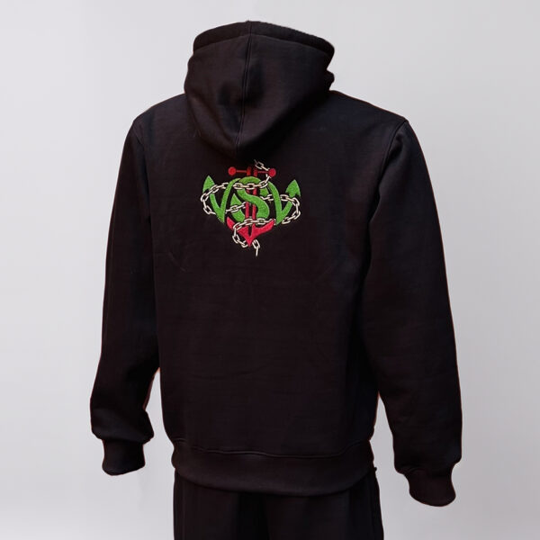 Black wholesale jogger sets