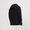 Black zipper 100 polyester hoodie wholesale