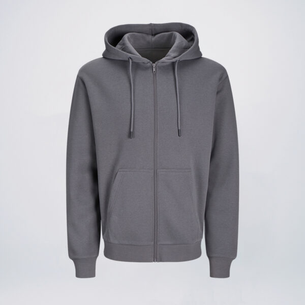 Castle Grey Zip Up Hoodie Wholesale