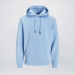 Chambray Blue 100 polyester hoodies wholesale