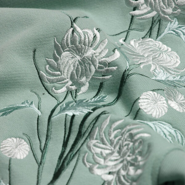 Greenish Cyan custom embroidered hoodies wholesale