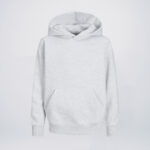 Grey Melange wholesale children hoodies