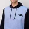 Grey & black embroidered hoodies wholesale