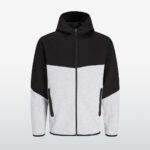 Light Grey Melange Custom wholesale Hoodies