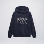 Naby blue embroidered hoodies wholesale