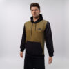 Olive and black custom embroidered hoodies wholesale