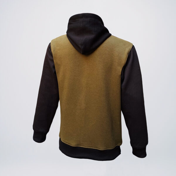 Olive and black custom embroidered hoodies wholesale