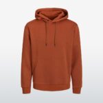 Orange Mocha Dri fit hoodies wholesale