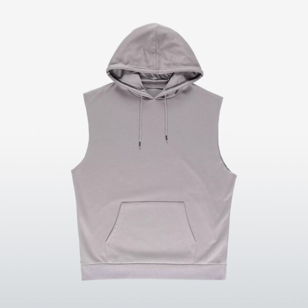 Pink swan wholesale sleeveless hoodie