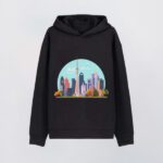 Printed Black Wholesale Hoodie