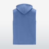 Sky blue wholesale sleeveless hoodies