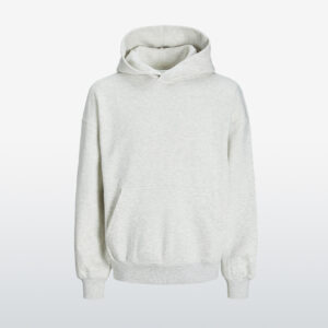 White Melange blank hoodies wholesale