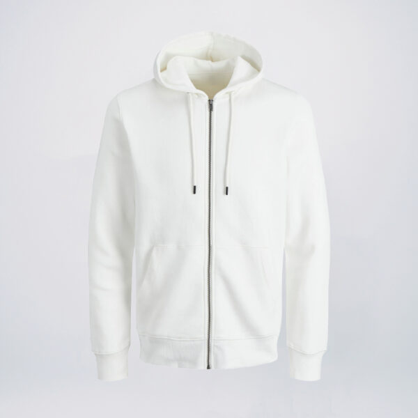White zip up hoodies wholesale