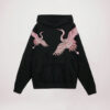 black custom embroidered hoodies
