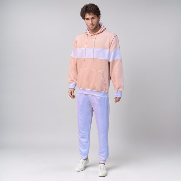 white & Apricoat mens jogger set wholesale