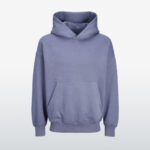 Light purple wholesale oversized hoodie