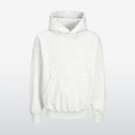 White Melange wholesale oversized hoodie