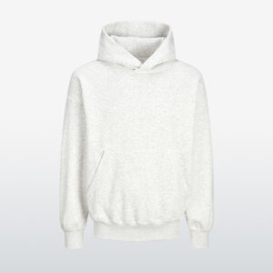 White Melange wholesale oversized hoodie
