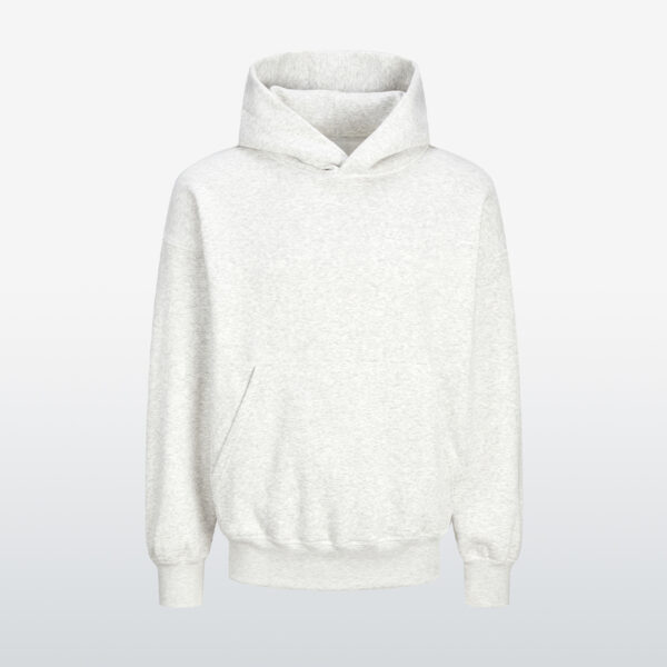 White Melange wholesale oversized hoodie