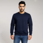 Navy blue Men’s fleece sweatshirts wholesale USA