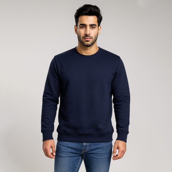 Navy blue Men’s fleece sweatshirts wholesale USA