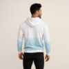 Sky Blue Ombre tie & dye printed hoodie for men
