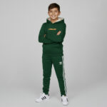 Boys Forest Green Fleece Tracksuit Set – 2-Piece Hoodie & Jogger
