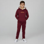 Boys Mehroon Fleece Tracksuit Set – 2-Piece Hoodie & Jogger