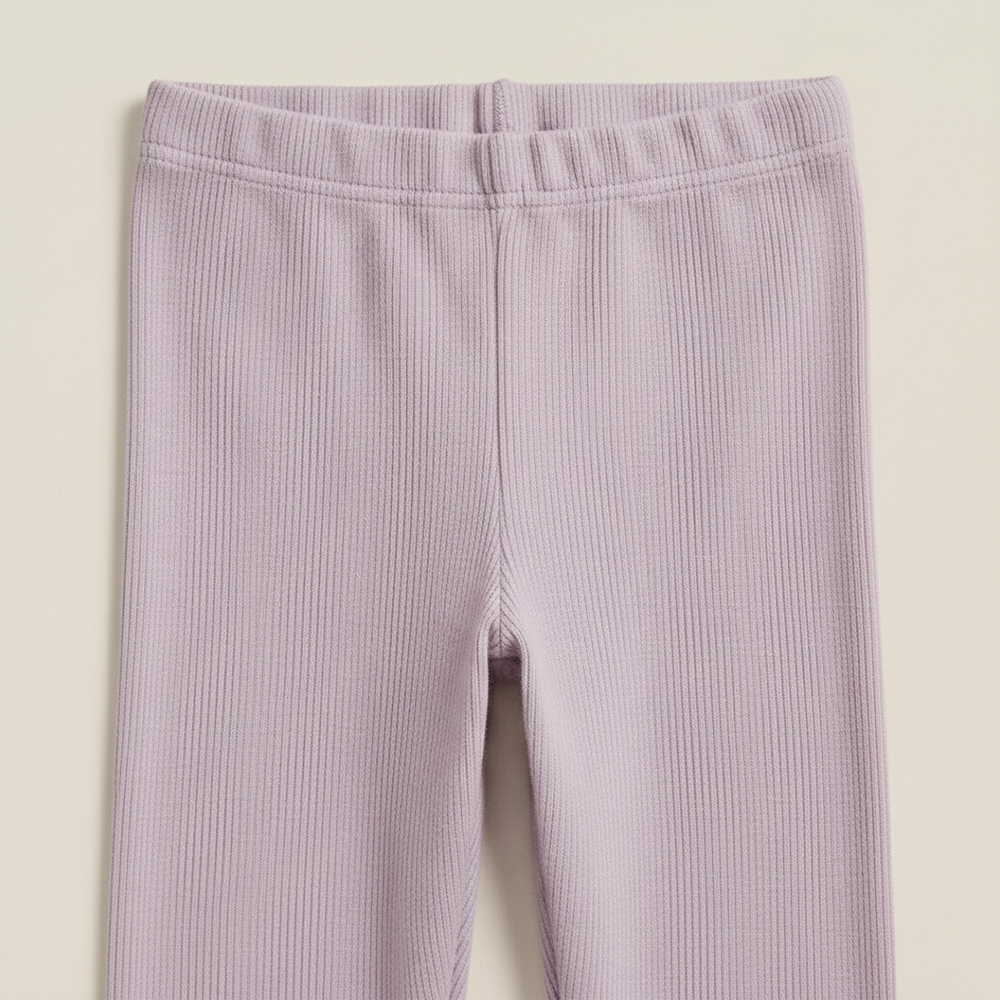 Ribbed Cotton Lilac Wholesale Girls Tights USA